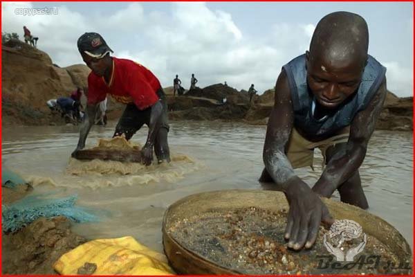 Добыча алмазов в Сьерра-Леоне