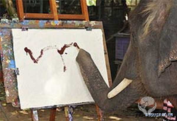 Слон рисует... слона
