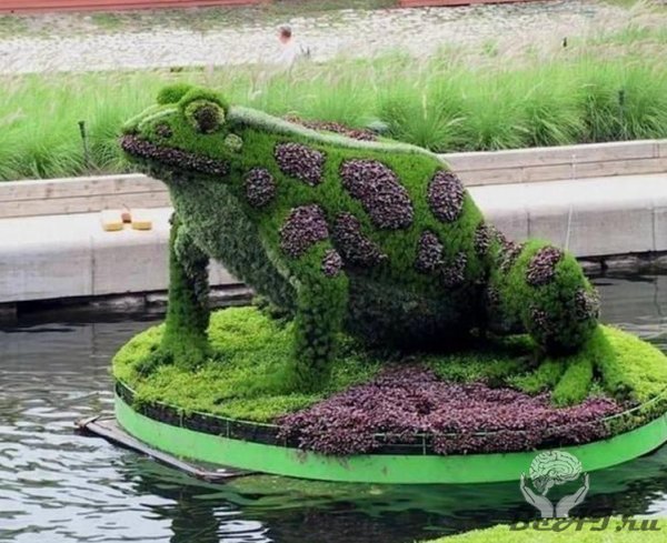 Зелёные скульптуры
