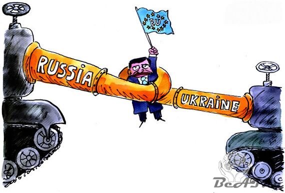 Карикатуры на тему газового скандала