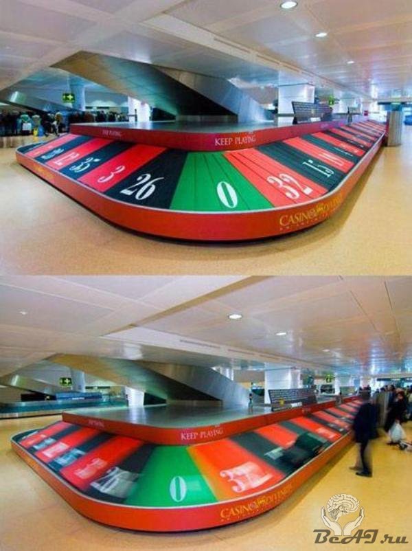 Креативная реклама в аэропортах
