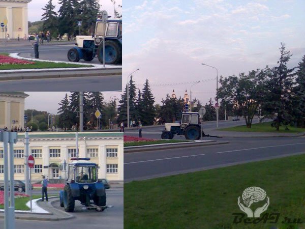 Транспортное средство белорусского милиционера