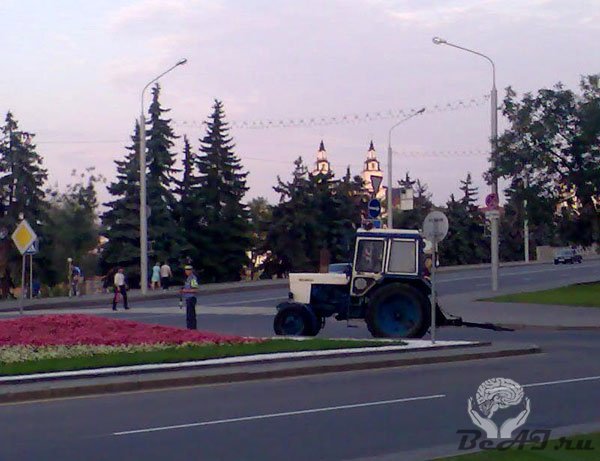 Транспортное средство белорусского милиционера