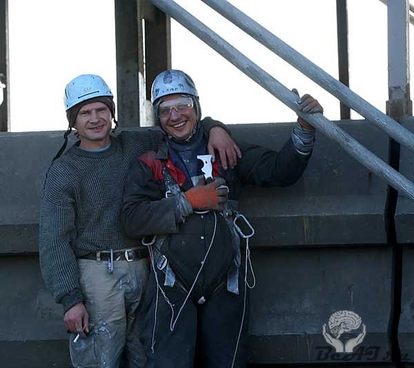 Альпинисты над Днепром