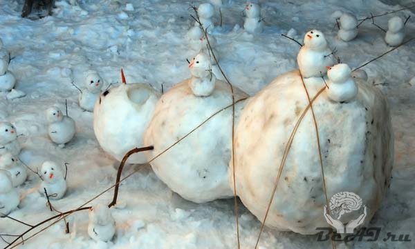 Забавные снеговики