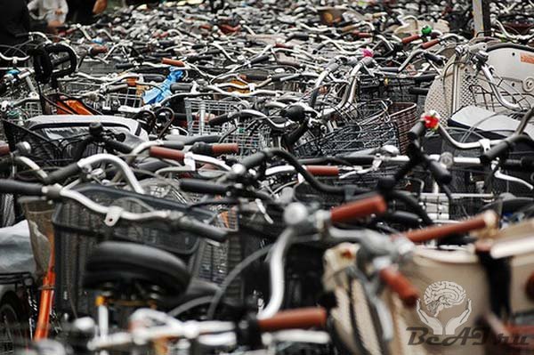 Японское кладбище велосипедов