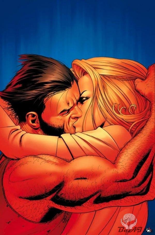 Поцелуи Супергероев в комиксах