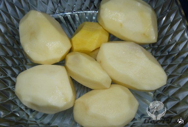 Цыпленок запеченный с картошкой и апельсинами