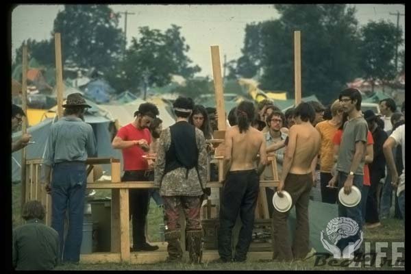 Woodstock глазами фотожурналистов из LIFE август 1969 г