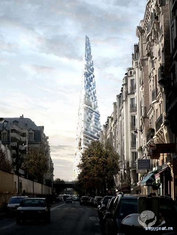 Башня-пирамида в Париже от Herzog & de Meuron