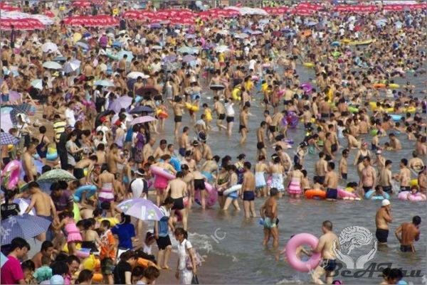 Пляж в Китае